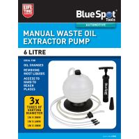 Blue Spot Tools 6L Manual Waste Oil Extractor Fluid Pump