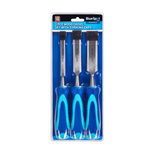 Blue Spot Tools 3PCE Wood Chisel Set With Striking Caps