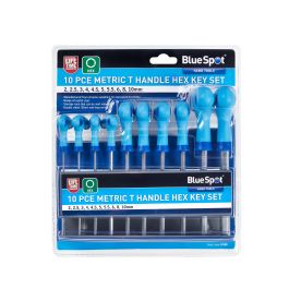 Blue Spot Tools Pce Metric T Handle Hex Key Set Mm Blue Spot