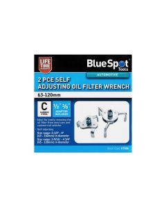 Blue Spot Tools 2 PCE Self Adjusting Oil Filter Wrench (63-120mm)