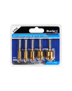 Blue Spot Tools 5 PCE HSS Countersink Bits (8-19mm)