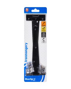  Blue Spot Tools Ironmongery 204mm Black Powder Coated Tee Hinge