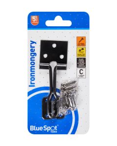  Blue Spot Tools Ironmongery 102mm Black Powder Coated Wire Hasp and Staple