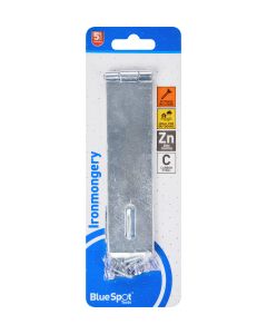  Blue Spot Tools Ironmongery 152mm Zinc Plated Hasp and Staple