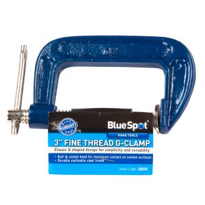 Blue Spot Tools 75mm (3") Fine Thread G-clamp