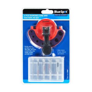 Blue Spot Tools 6 PCE Diamond Core And Suction Jig Set