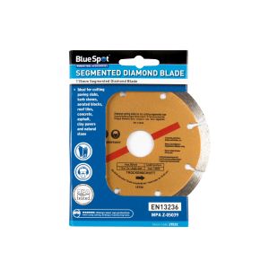 Blue Spot Tools 115mm (4.5") Segmented Gold Diamond Dry Cutting Disc