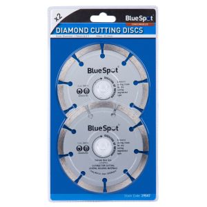 Blue Spot Tools 2 PCE 115mm (4.5") Segmented Diamond Dry Cutting Disc