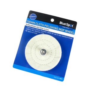 Blue Spot Tools 100mm (4") Polishing Mop Wheel With Shank