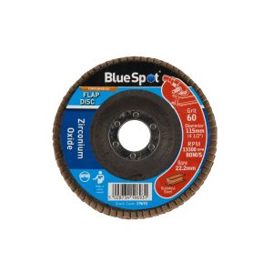 Blue Spot Tools 115mm (4.5") 60 Grit Zirconium Oxide Flap Disc