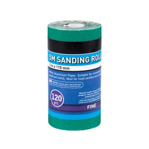 Blue Spot Tools 5mtr 115mm Sanding Roll 120 Grit