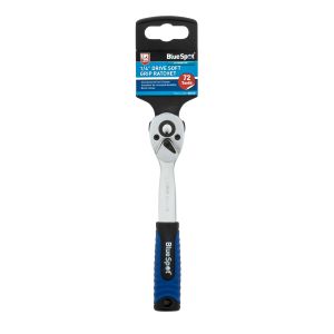 Blue Spot Tools 1/4" Soft Grip Ratchet (72 Teeth)