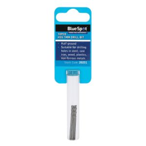 Blue Spot Tools 10 PCE 1mm HSS Drill Set