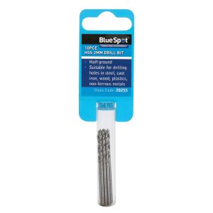 Blue Spot Tools 10 PCE 2mm HSS Drill Set