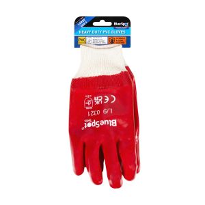 Blue Spot Tools Heavy Duty PVC Gloves Large