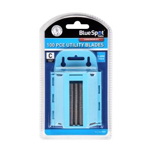 Blue Spot Tools 100 PCE Utility Blades In Dispenser