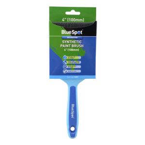 Blue Spot Tools 4" (100mm) Synthetic Paint Brush with Soft Grip Handle