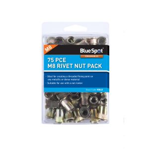 Blue Spot Tools 75 PCE M8 Rivet Nut Pack