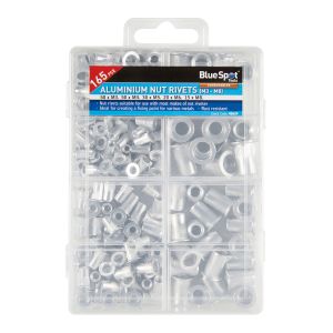 Blue Spot Tools 165 PCE Aluminium Nut Rivets (M3 - M8)