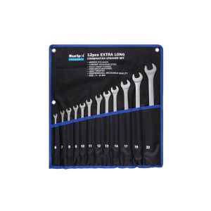 Blue Spot Tools 12 PCE Extra Long Metric Combination Spanner Set (6-22mm)