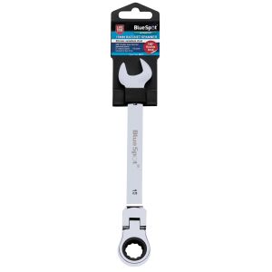 Blue Spot Tools 15mm Chrome Vanadium Ratchet Spanner Flexible Head (180°)