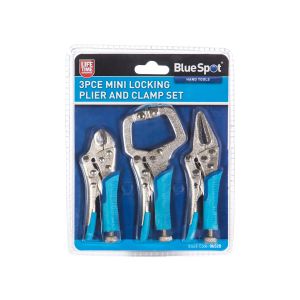 Blue Spot Tools 3 PCE Mini Locking Plier and Clamp Set