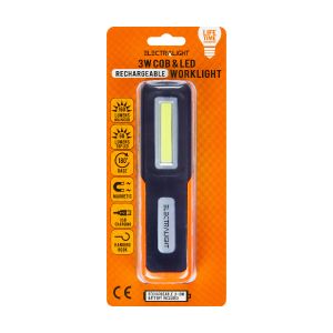 Electralight 3 Watt COB & LED Rechargeable Work Light (160 Lumens)