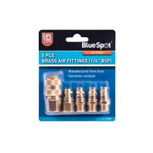 Blue Spot Tools 5 PCE Brass Air Fittings (BSP)