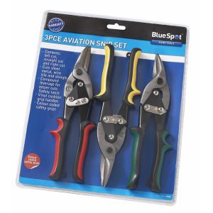 Blue Spot Tools 3 PCE 250mm (10") Aviation Cutting Snips Set