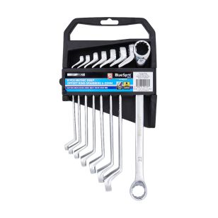 Blue Spot Tools 8 PCE Metric Deep Offset Ring Spanners (6-22MM)