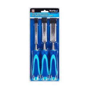 Blue Spot Tools 3PCE Wood Chisel Set With Striking Caps