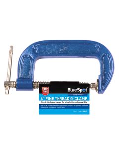 Blue Spot Tools 100mm (4") Fine Thread G-Clamp