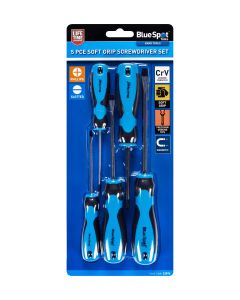  Blue Spot Tools 5Pce Soft Grip Screwdriver Set