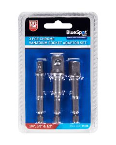 Blue Spot Tools 3 PCE Socket Adaptor Set (1/4", 3/8" & 1/2")