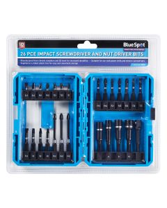 Blue Spot Tools 26 PCE Impact Screwdriver And Nut Driver Bits