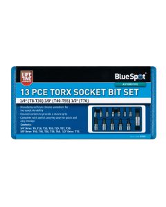 Blue Spot Tools 13 PCE Torx Socket Bit Set (T8-T70)