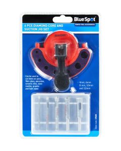 Blue Spot Tools 6 PCE Diamond Core And Suction Jig Set