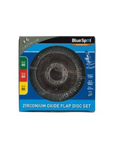 Blue Spot Tools 6 PCE 115mm (4.5") Zirconium Oxide Flap Disc Set