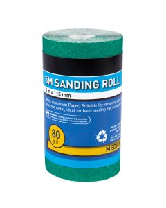 Blue Spot Tools 5mtr 115mm Sanding Roll 80 Grit