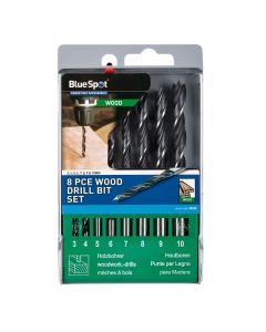 Blue Spot Tools 8 PCE Wood Drill Bit Set (3-10mm)