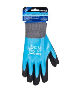 Blue Spot Tools Latex Water Resistant Gloves (Large)