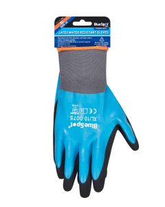 Blue Spot Tools Latex Water Resistant Gloves (XL)