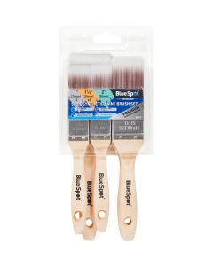 Blue Spot Tools 5 PCE Synthetic Paint Brush Set (2 PCE – 1”. 2 PCE – 1 ½”. 1 PCE – 2”)