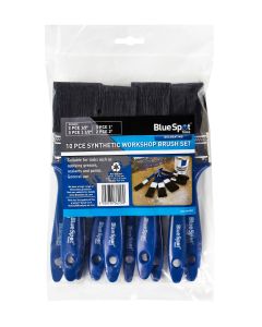 Blue Spot Tools 10 PCE Synthetic Workshop Brush Set (2 PCE 1/2", 3 PCE 1", 3 PCE 1 1/2", 2 PCE  2")