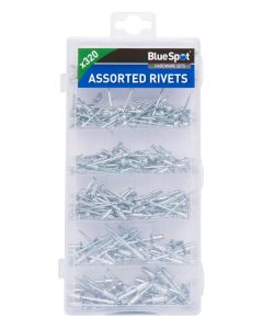 Blue Spot Tools 320 PCE Assorted Blind Rivet Set (2.4mm, 3.2mm, 4.0mm, 4.8mm) 