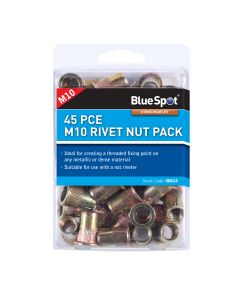 Blue Spot Tools 45 PCE M10 Rivet Nut Pack