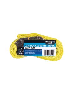 Blue Spot Tools S Hook Cam Buckle (25mm x 2m/6ft)