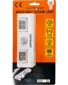 Electralight Adjustable Sensor Light With Batteries