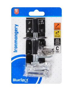  Blue Spot Tools Ironmongery 100mm Black Powder Coated Brenton Bolt