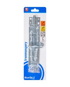  Blue Spot Tools Ironmongery 150mm Zinc Plated Brenton Bolt